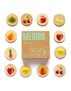 Memory de Bambú Las Frutas